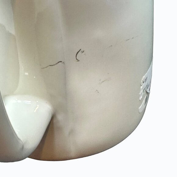 Rae Dunn TEA Mug Ceramic READ Large Coffee Cup Magenta LL Farmhouse Gift White - Picture 4 of 8